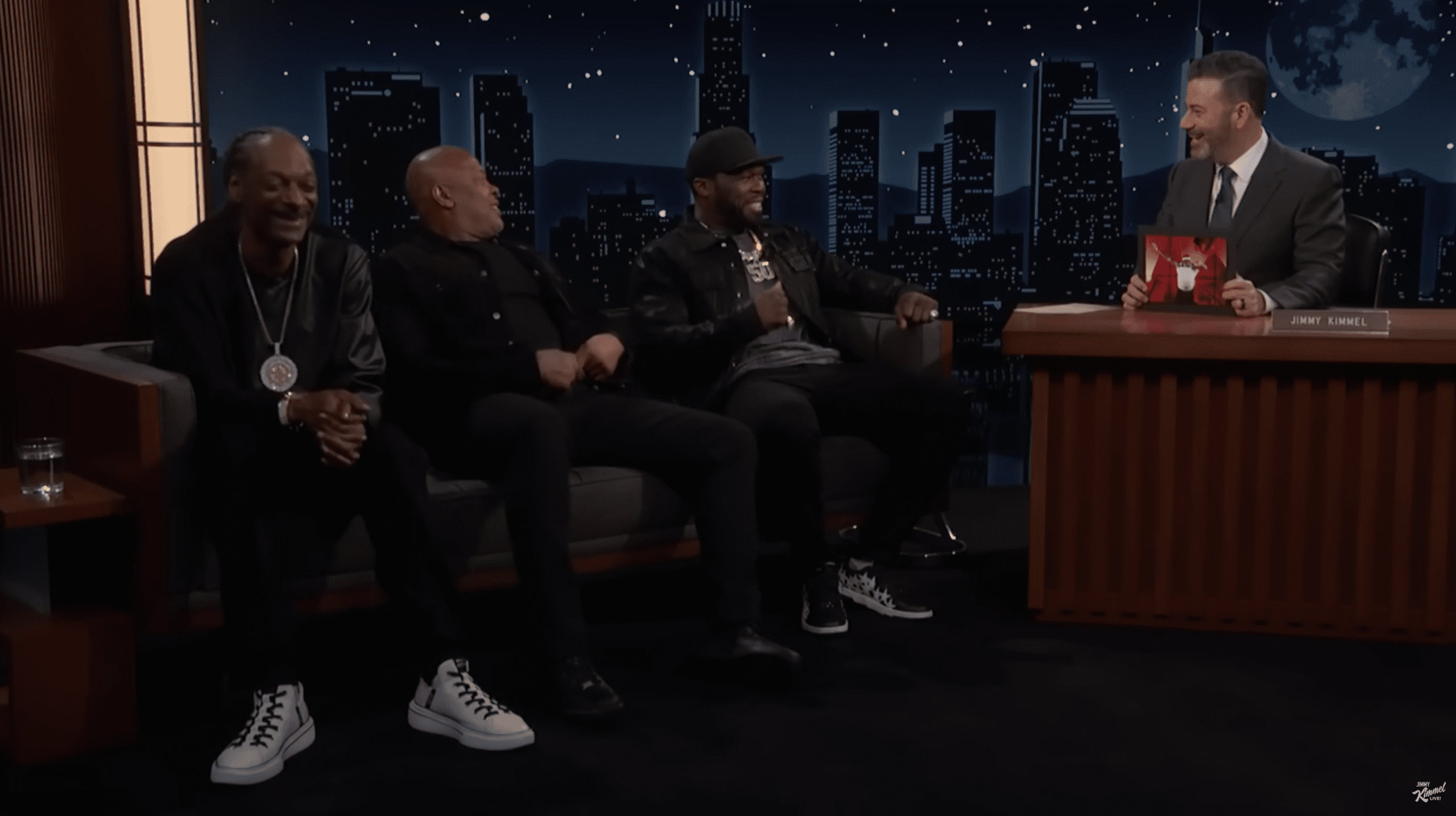 Jimmy Kimmel Interviews Dr. Dre, Snoop Dogg & Curtis “50 Cent” Jackson